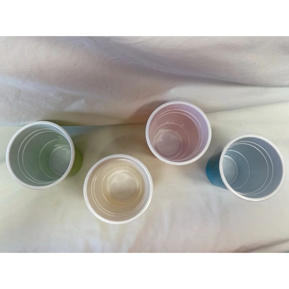 New Jimmy Buffett Margaritaville 18oz Party Cup Set Of 4 Reusable Barware NWT